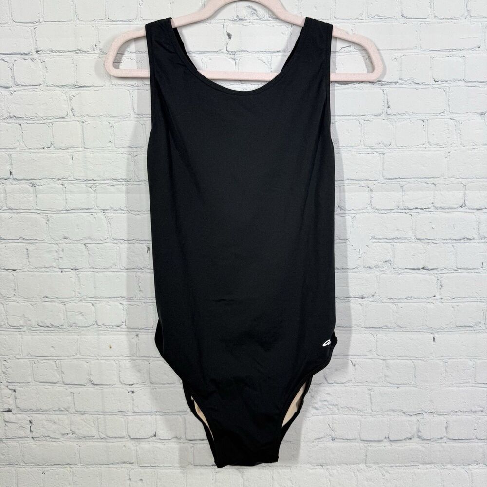 Ocean Bikini Swimsuit One Piece Women Size Large Black Sexy Preppy Mininalist